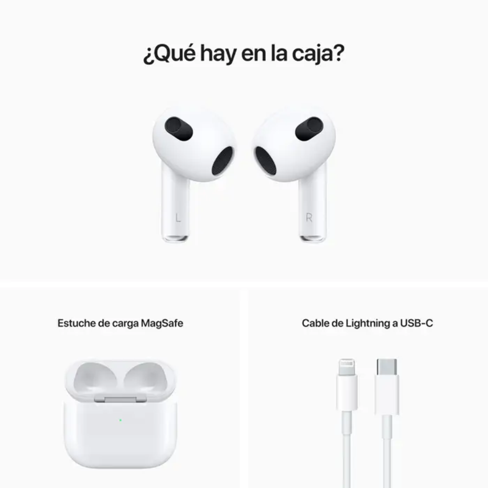 Auriculares AirPods 3ra Generación con Carga Magsafe AAA