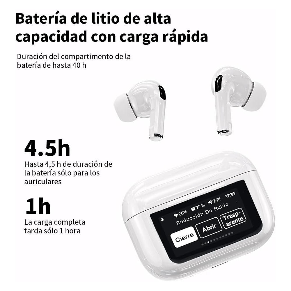 Audifonos Bluetooth Inalambricos Pro Pantalla Táctil Anc/enc