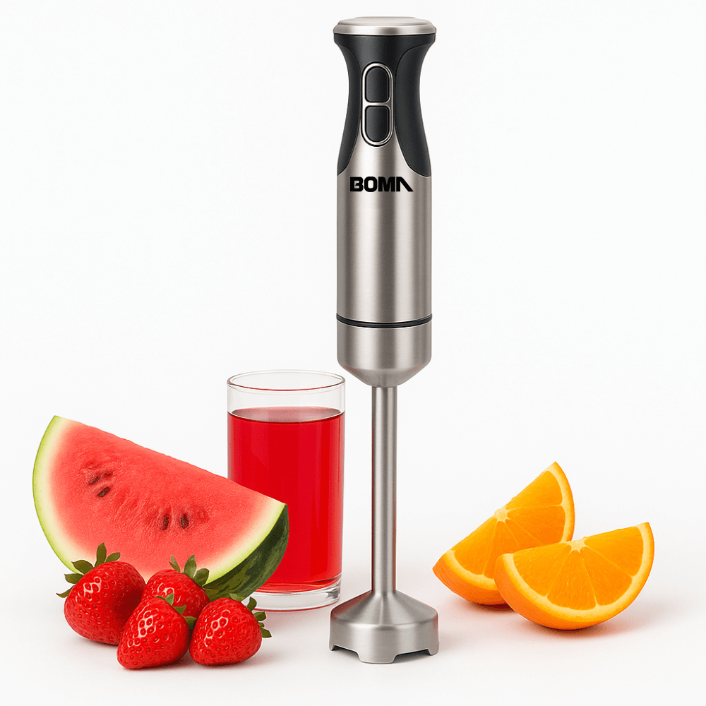Batidora De Inmersion Licuadora De Mano Boma Acero Inox 800w