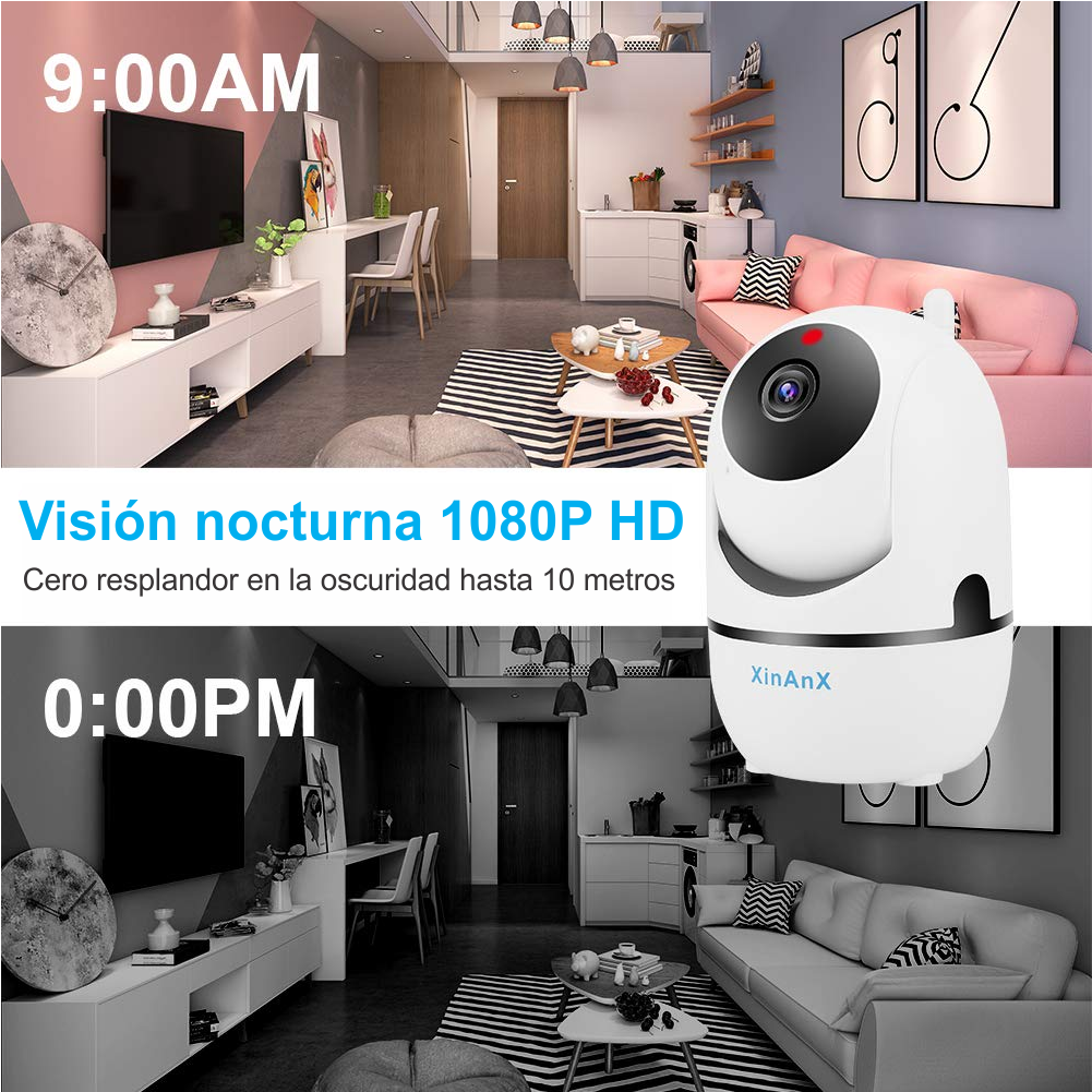 Cámara de seguridad IP Wifi 2.4G 1080P Auto Seguimiento
