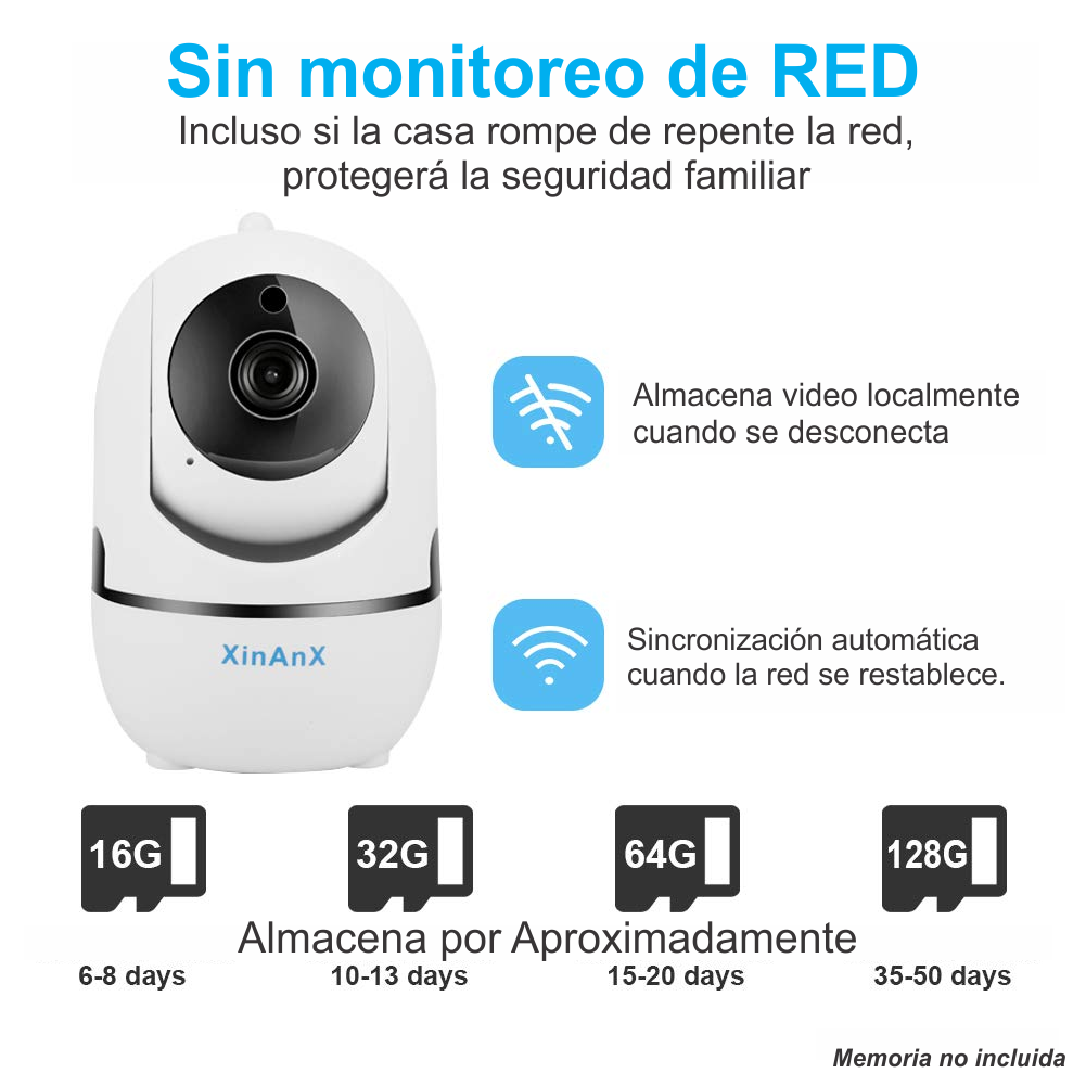 Cámara de seguridad IP Wifi 2.4G 1080P Auto Seguimiento