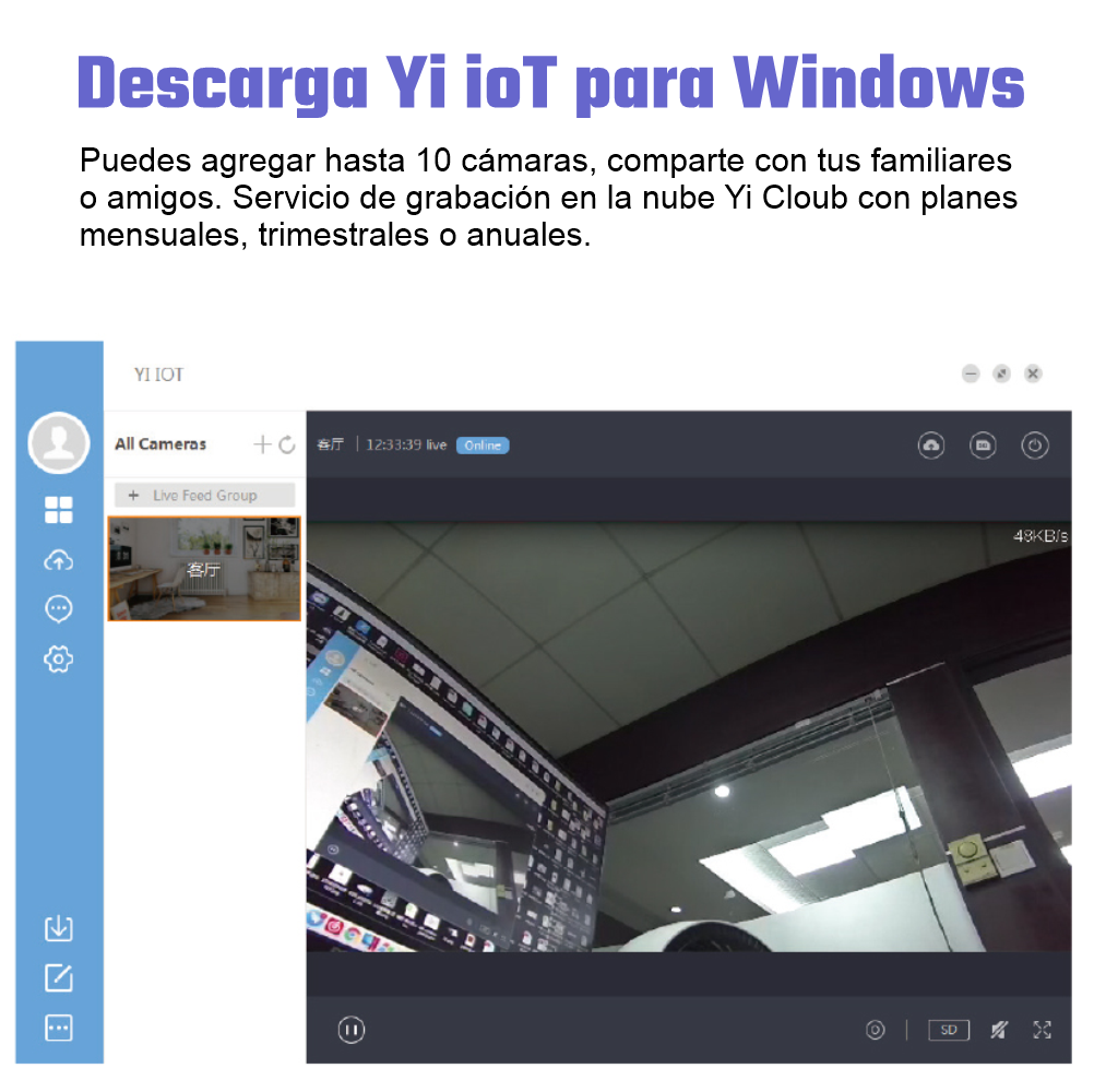 Cámara de seguridad IP Wifi 2.4G 1080P Auto Seguimiento