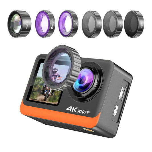 Cámara De Acción Wifi 4K Nativo 16Mp Deportiva Ausek AT-Q80R