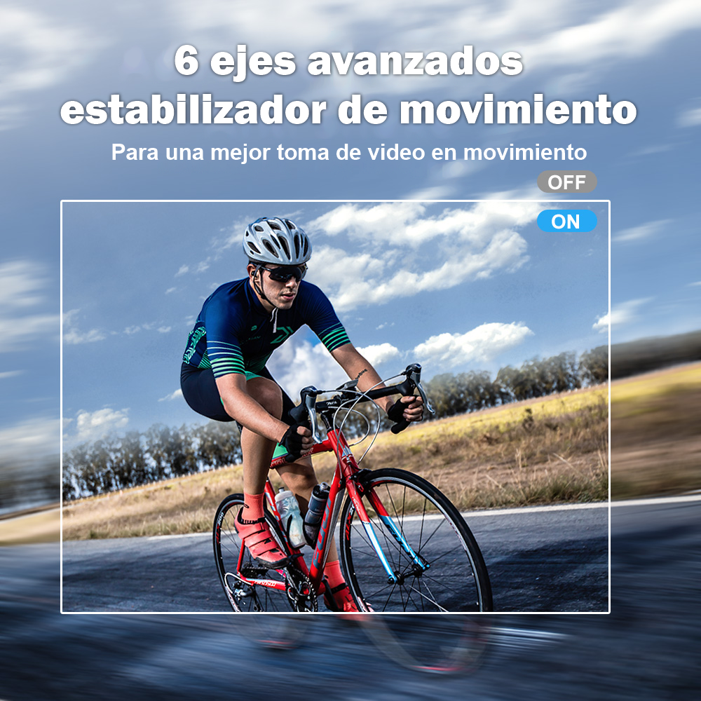 Cámara De Acción Wifi 4K Nativo 16Mp Deportiva Ausek AT-Q80R