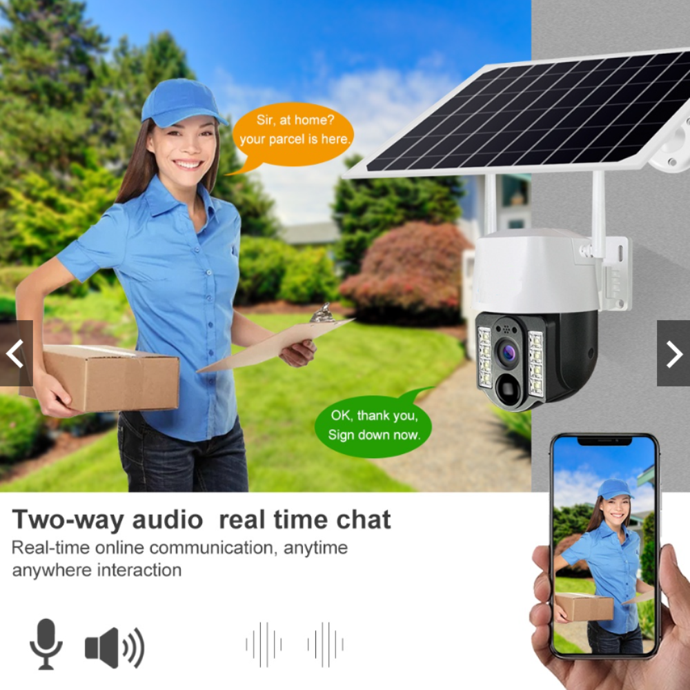 Cámara De Seguridad Ip 1080p Ptz Exterior Wifi V380 Vc3-w