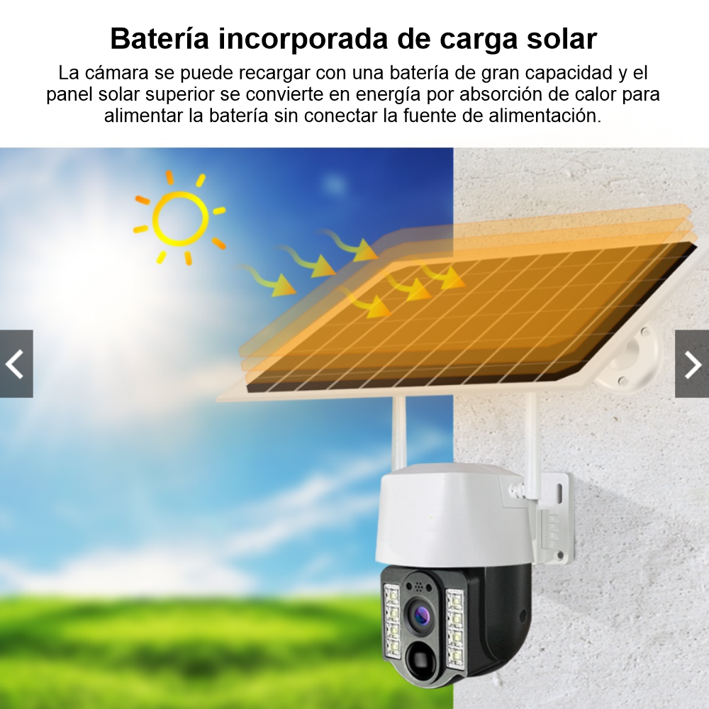 Cámara De Seguridad Ip 1080p Ptz Exterior Wifi V380 Vc3-w