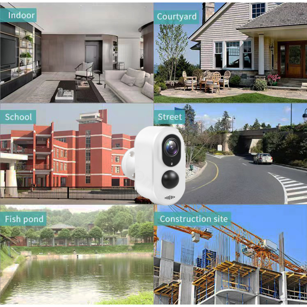 Cámara De Seguridad Solar Ip Wifi 1080p 3mp App Tuya Alexa
