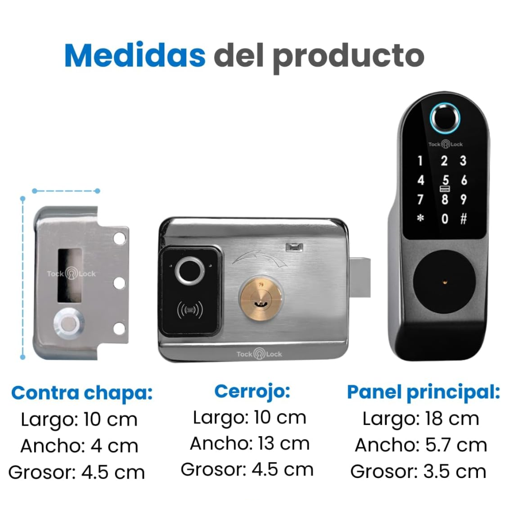 Cerradura Inteligente Tuya Smart Chapa Seguridad Táctil P01