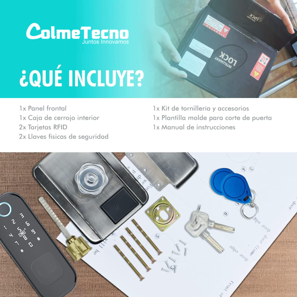 Cerradura Inteligente Tuya Smart Chapa Seguridad Táctil P01