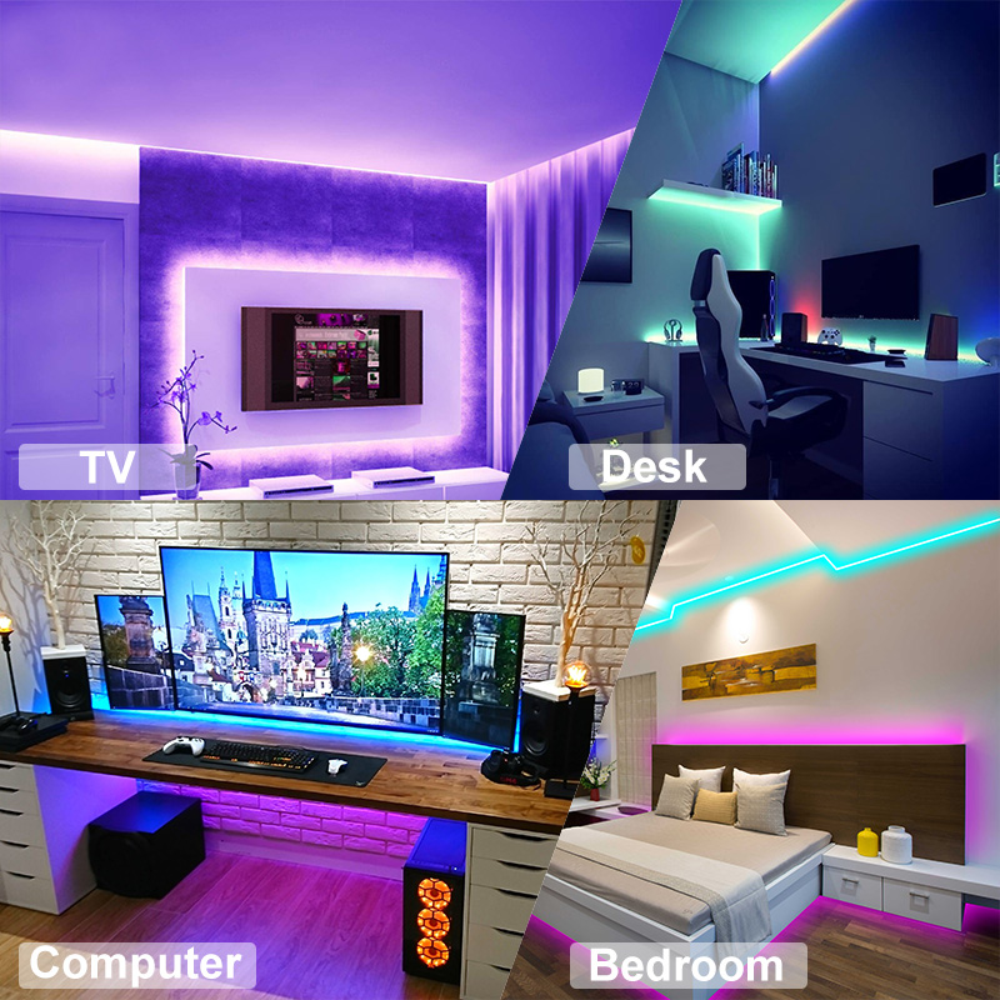 Cinta LED RGB Wifi Control Por Voz App Tuya Alexa Google
