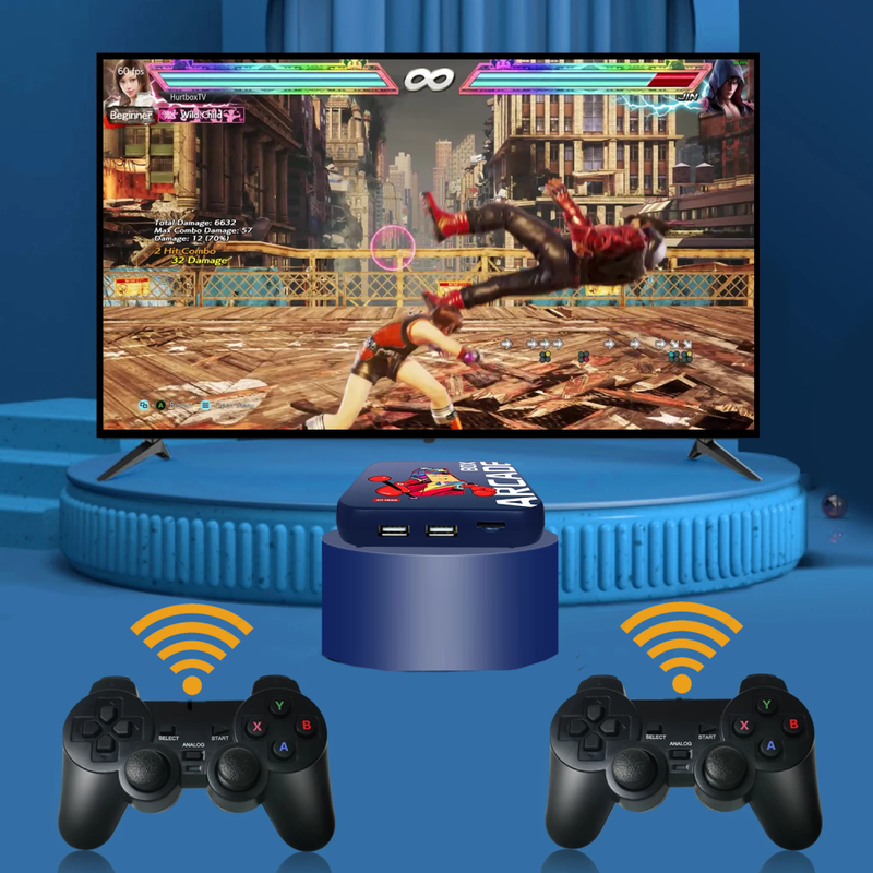 Consola Arcade BOX AD 1900 Retro Pantalla 4K HD en TV, 33000 juegos
