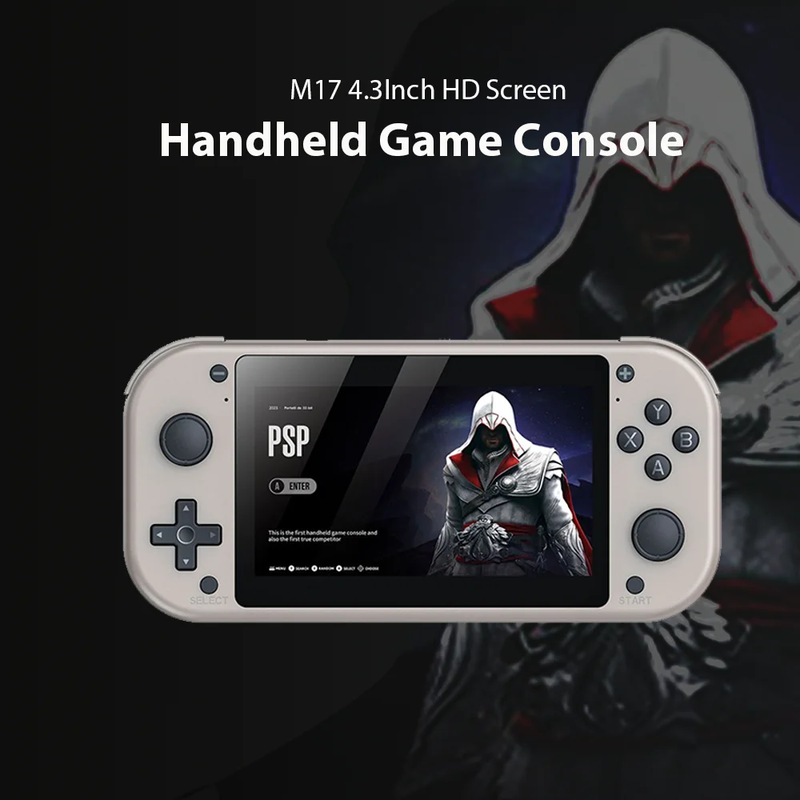 Consola Portátil Emulador de Juegos PSP N64 Pantalla IPS 4.3" M17