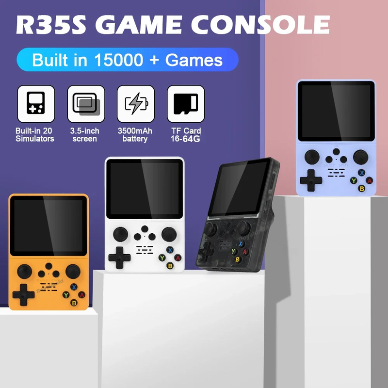 Consola Emulador de Juegos Portátil Gameboy PS1/NeoGeo R35S
