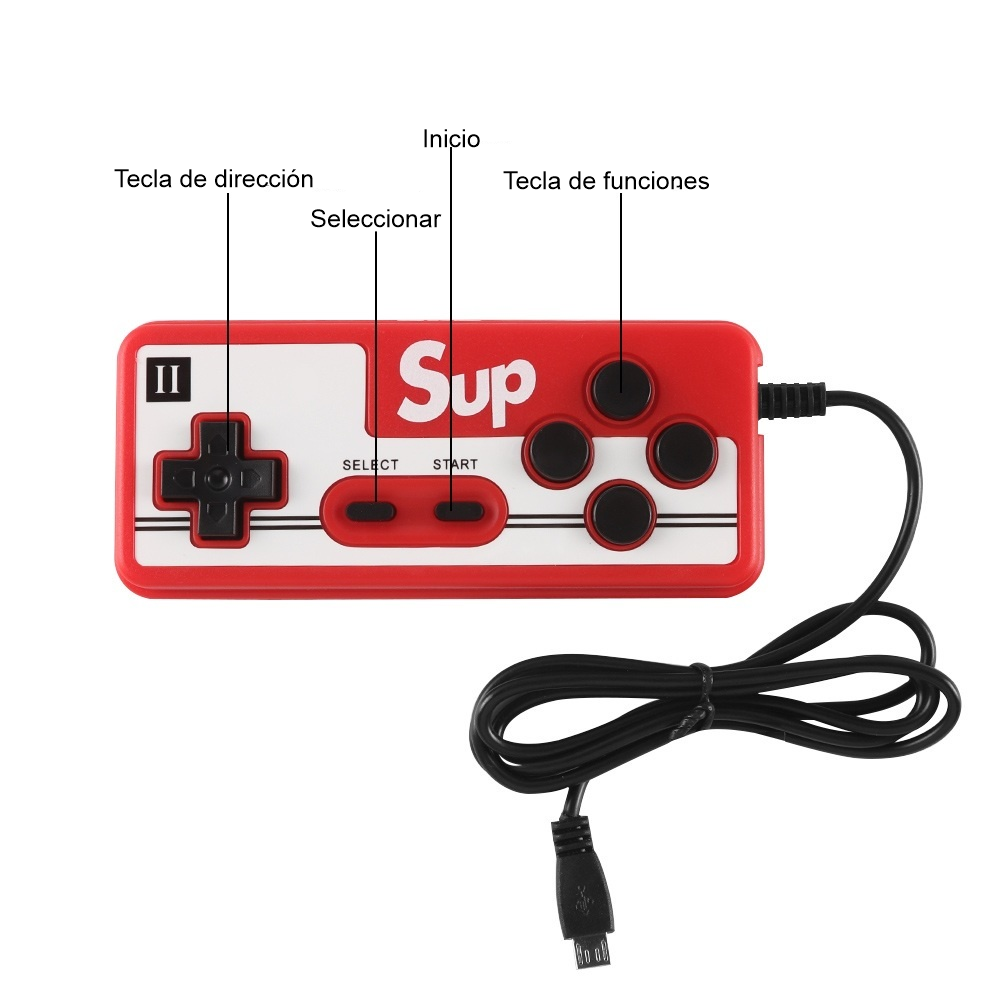 Control Para Consola Sup Gameboy 2do Jugador Gamepad V8
