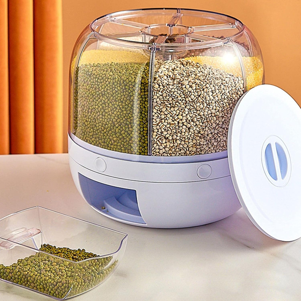 Dispensador De Granos Giratorio 360° Organizador Alimentos