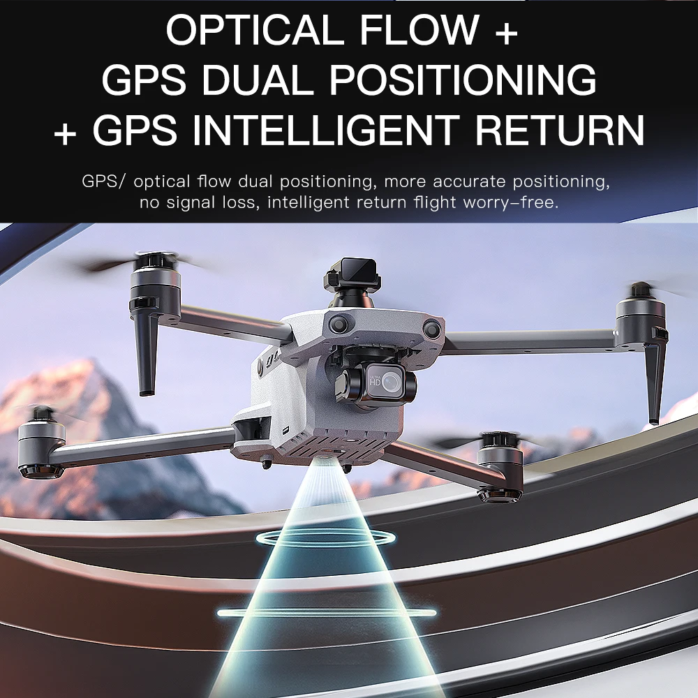 Drone Profesional Gps 4k 3gimbal Sensor Obstáculos K11 Turbo