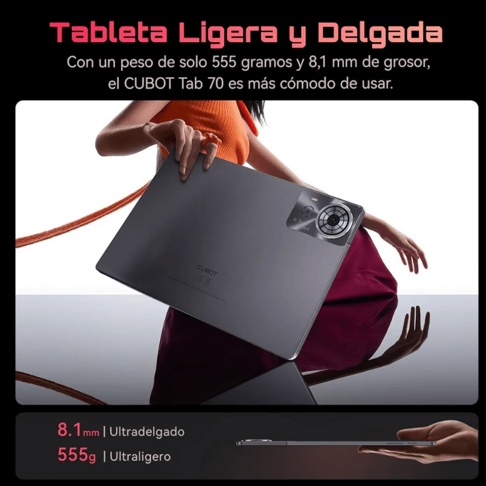 Tablet Cubot Tab 70 Ram 16gb 128gb 10.95'' Doble Sim 4G Wifi
