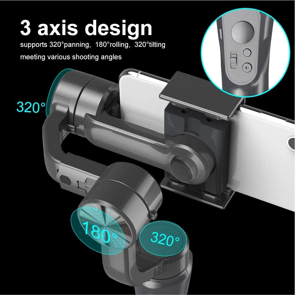Estabilizador De Celular Handheld Gimbal H4 3 Ejes App