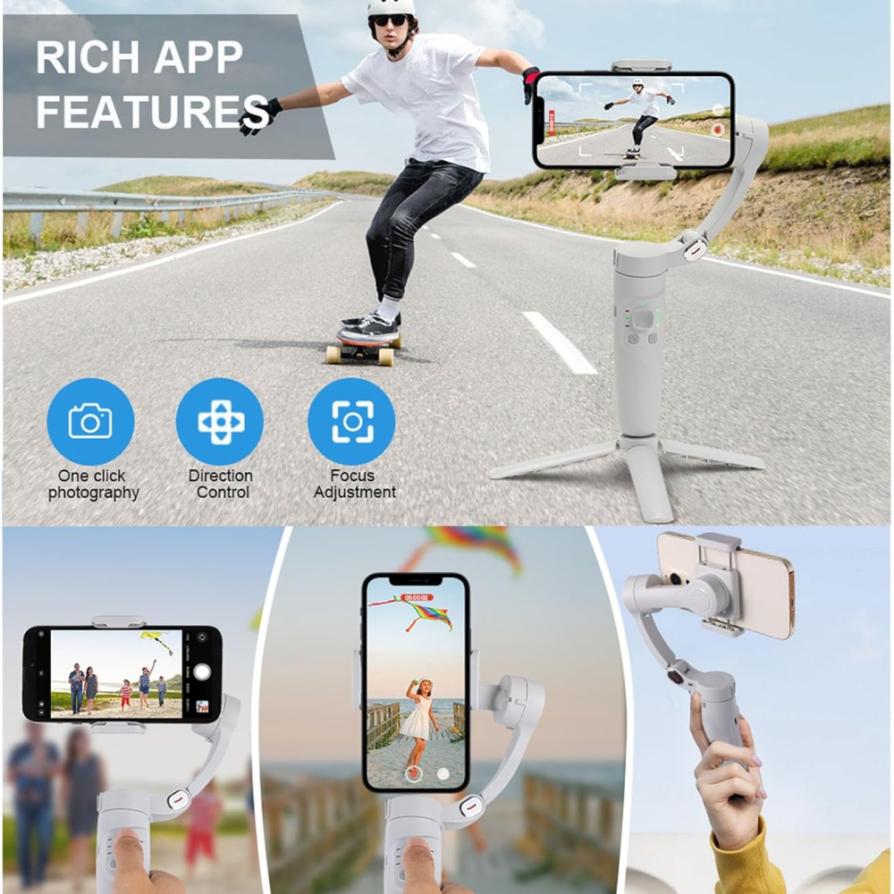 Estabilizador De Video Smartphone 3 Ejes Handheld Gimbal M1