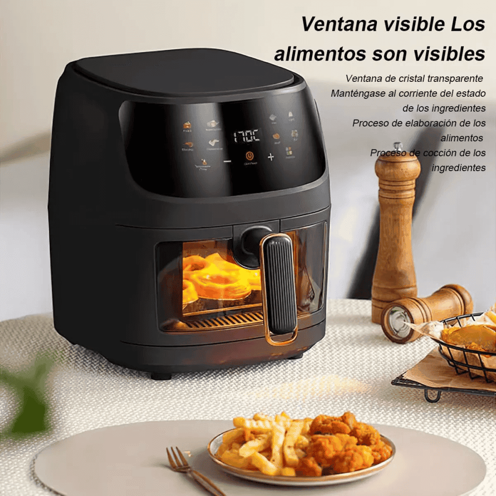 Freidora De Aire 12 Lts Xhome 2400w Pantalla Táctil Digital