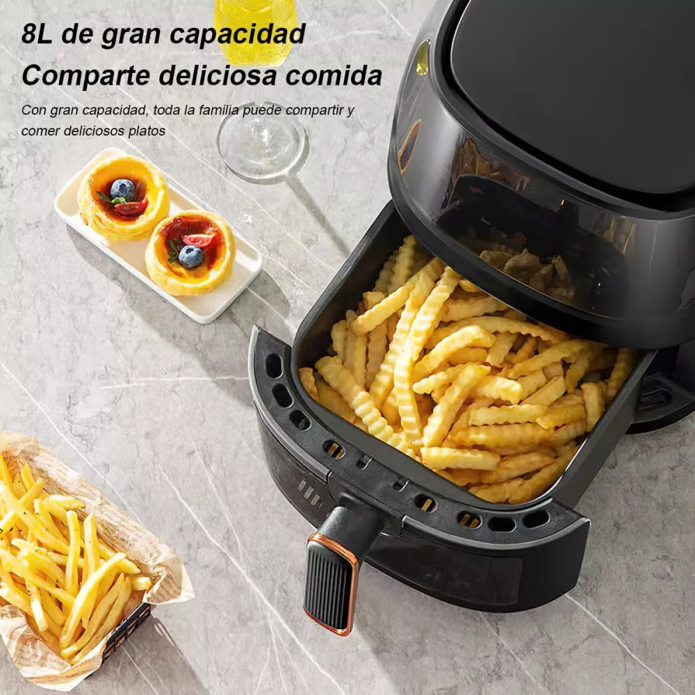 Freidora De Aire 10litros Xhome 2400w Pantalla Táctil Digital