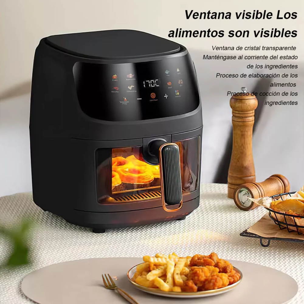 Freidora De Aire 10litros Xhome 2400w Pantalla Táctil Digital