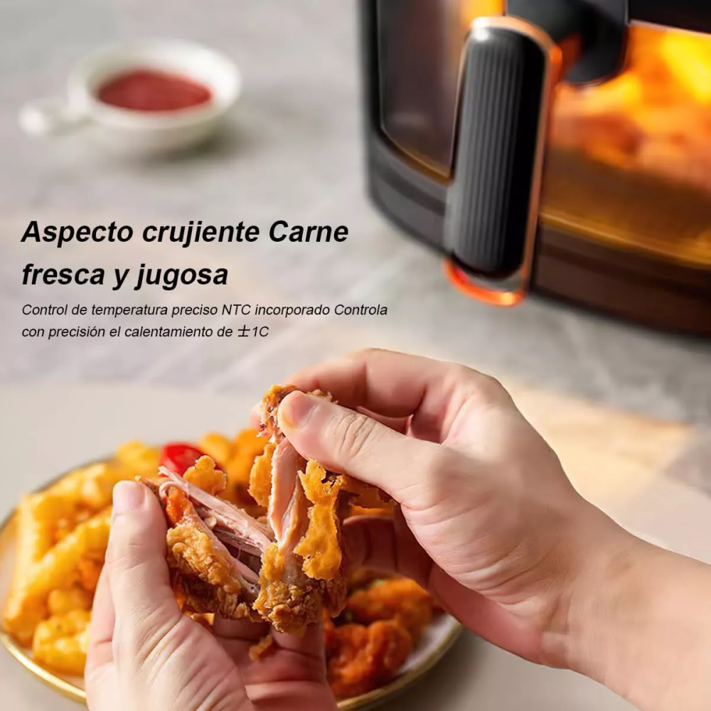 Freidora De Aire 10litros Xhome 2400w Pantalla Táctil Digital
