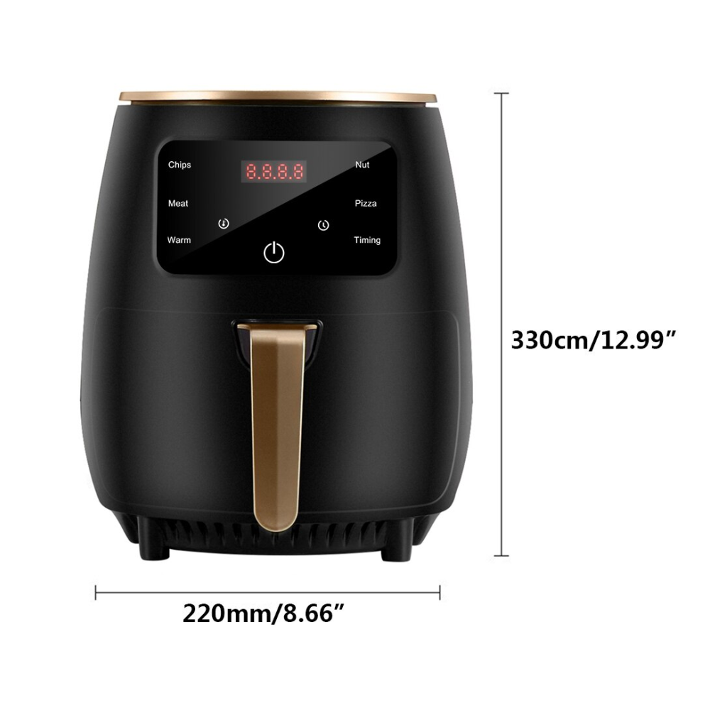 Freidora De Aire Digital Pantalla Led Táctil 6 Litros 2400w