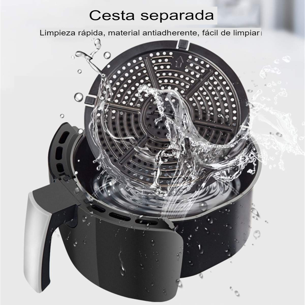 Freidora De Aire Digital Pantalla Led Táctil 6 Litros 2400w