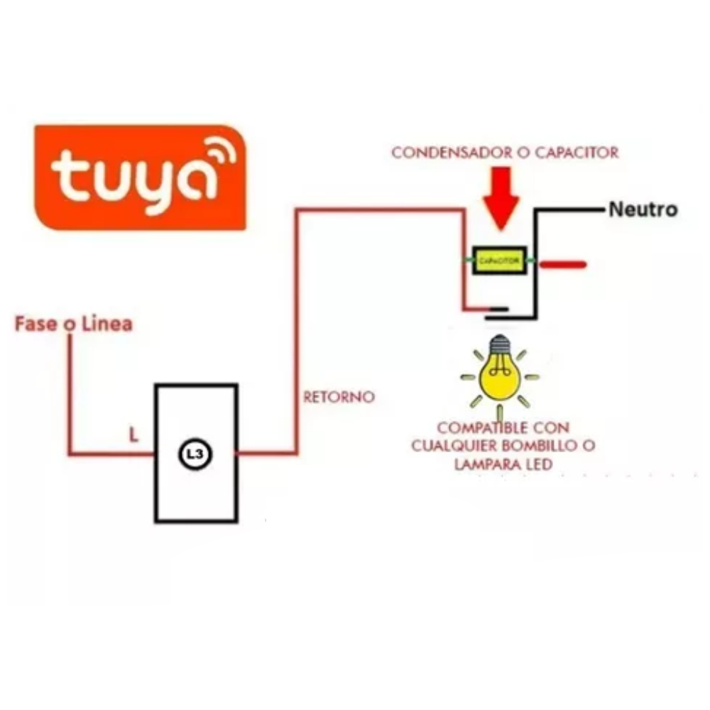 Interruptor Wifi Tactil Inteligente Alexa Google Home 2 Vias