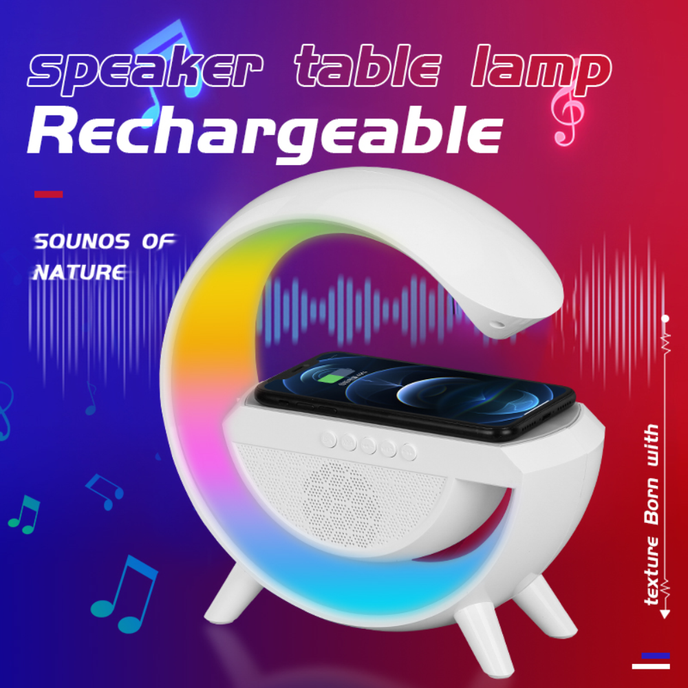 Lampara G Luz LED RGB Speaker Recargable Bluetooth HM-2301