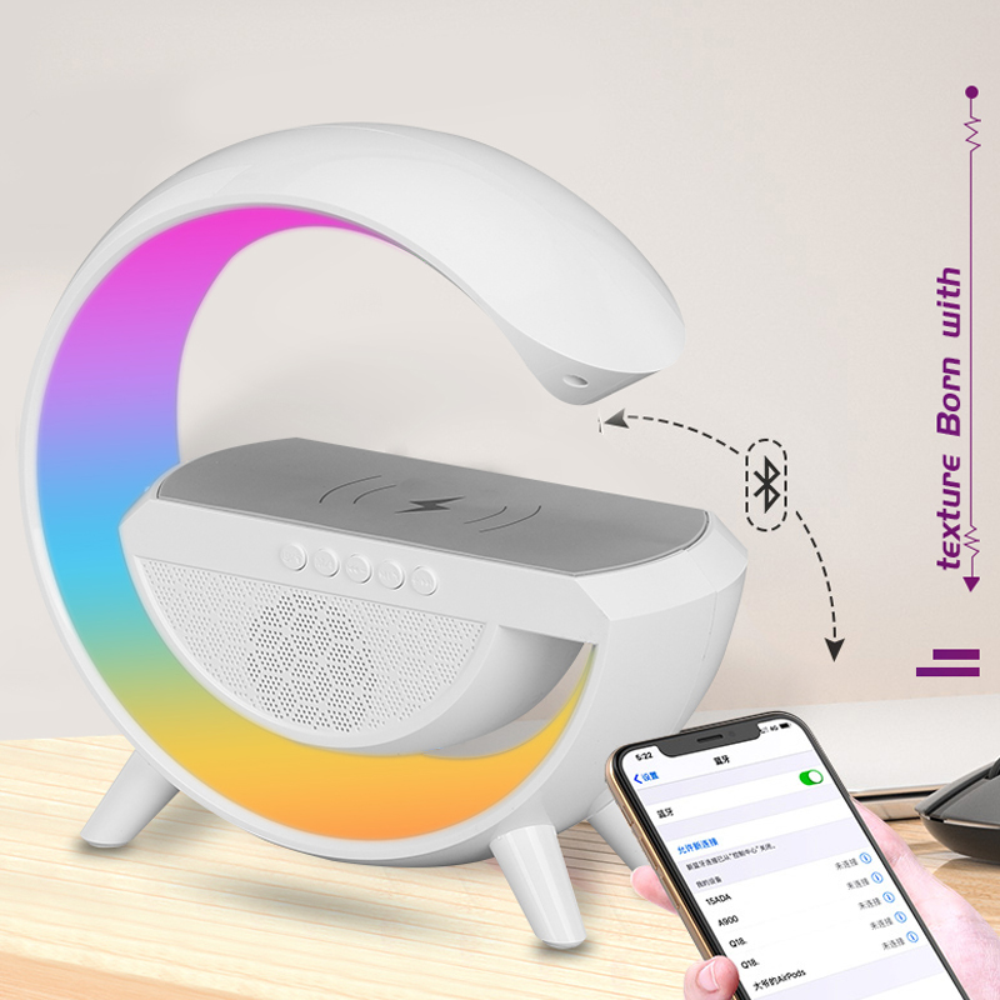 Lampara G Luz LED RGB Speaker Recargable Bluetooth HM-2301