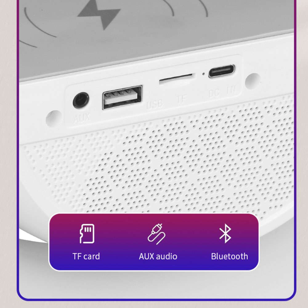 Lampara G Luz LED RGB Speaker Recargable Bluetooth HM-2301