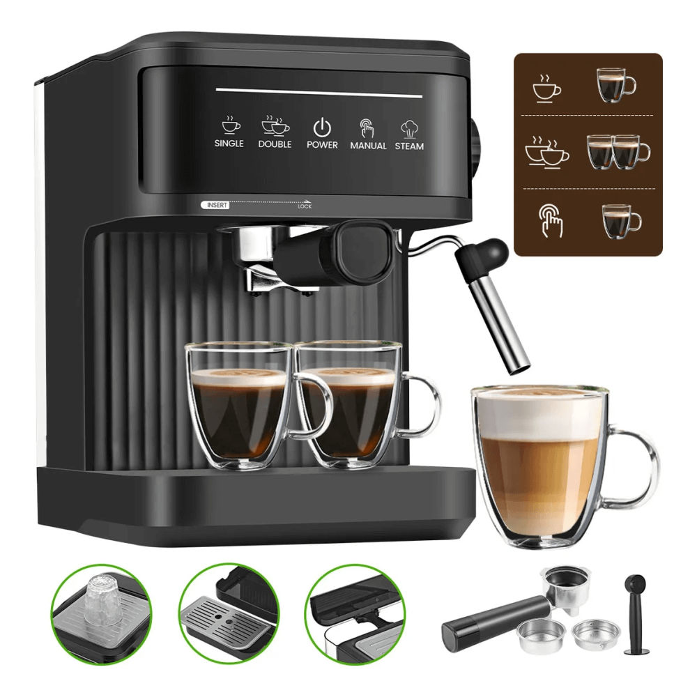 Cafetera Espresso Máquina Café Capuchino 1.8l 20 Bares 850w + Espumador