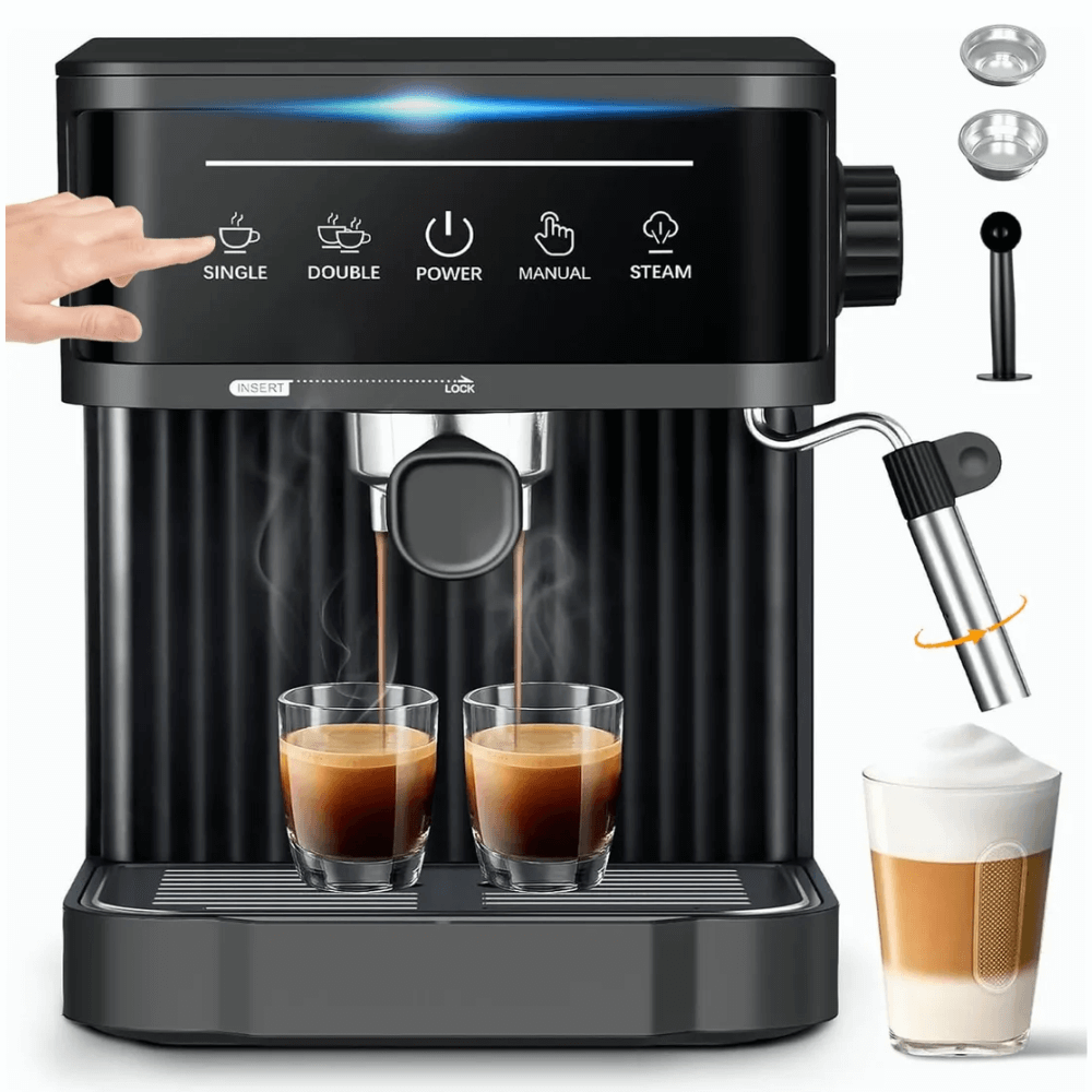 Cafetera Espresso Máquina Café Capuchino 1.8l 20 Bares 850w + Espumador