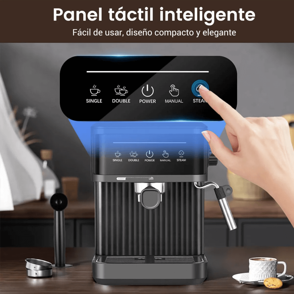 Cafetera Espresso Máquina Café Capuchino 1.8l 20 Bares 850w + Espumador