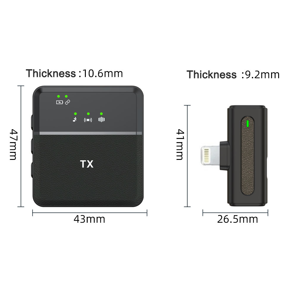 Microfono Dual Inalambrico Solapa Profesional Lightning SX8