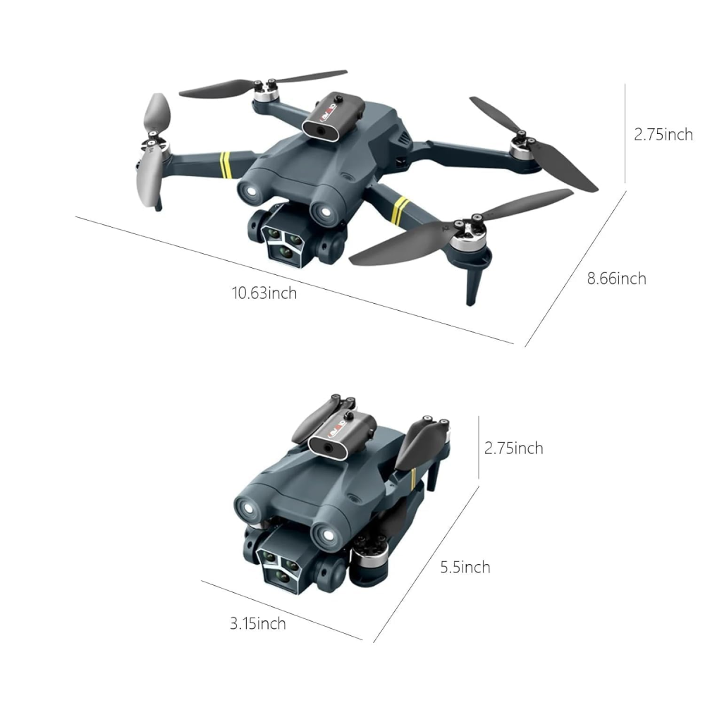 Mini Drone 3 Cámara Wifi 1080p FPV Pantalla Brushless Z3 MAX
