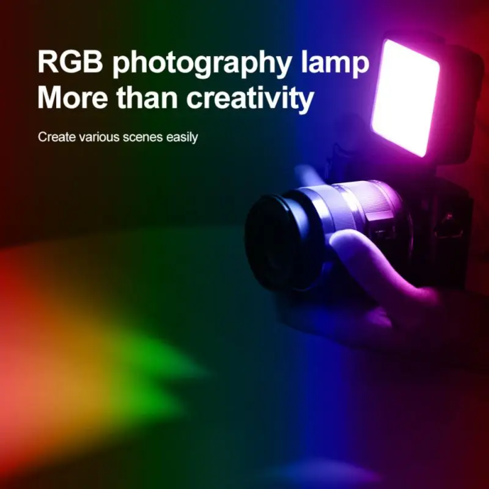 Mini Lampara Led Rgb Portátil Iluminación De Video Live N69