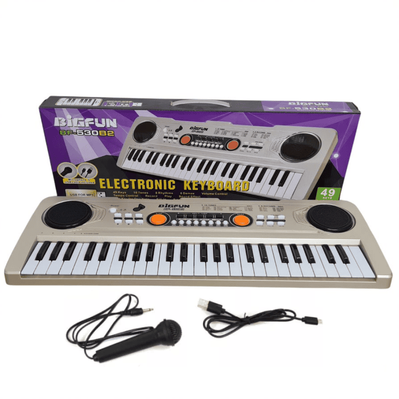 Organeta Piano Electrónico Para Niños 49 Teclas Usb Bf-530