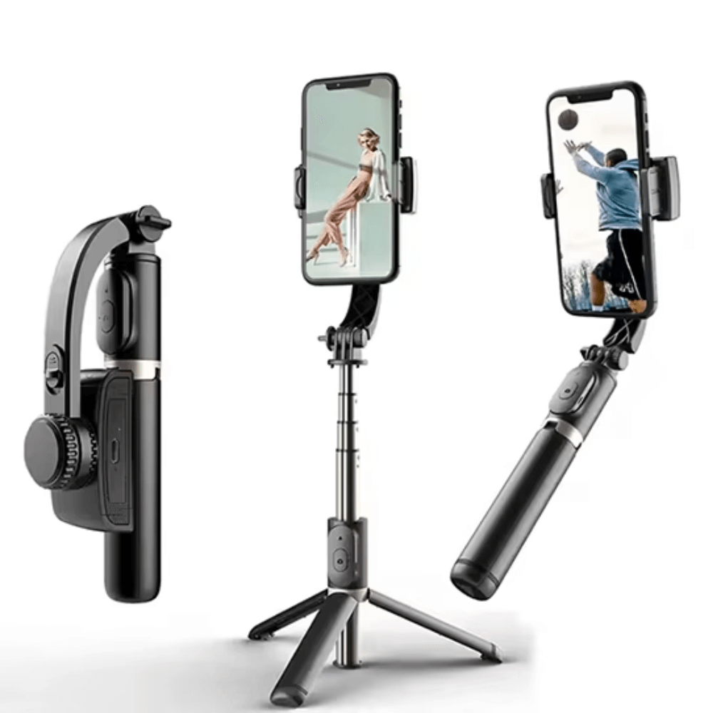 Gimbal Estabilizador Palo Selfie Trípode Bluetooth 4en1 Q08
