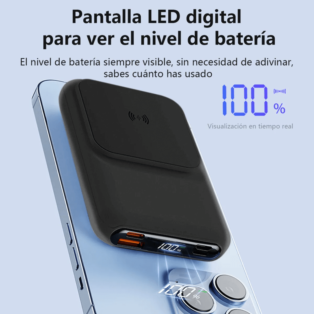 Power Bank Bateria Portatil 10000mah Carga Rapida Magnetico