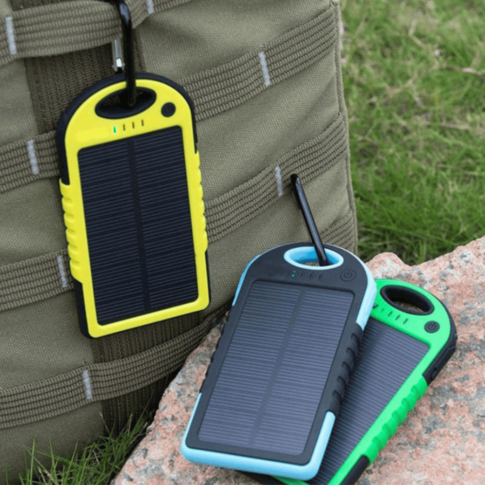Power Bank Solar Batería Externa Portátil 8000mah 2usb