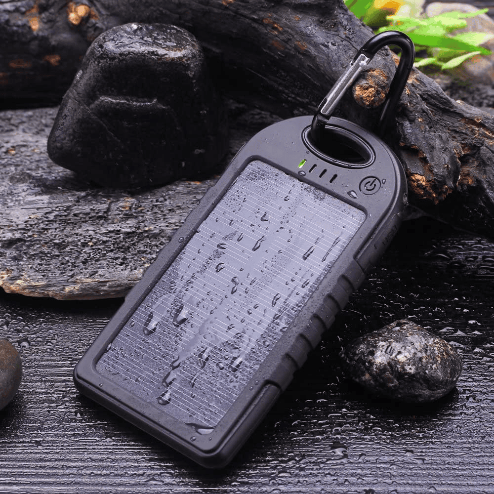 Power Bank Solar Batería Externa Portátil 8000mah 2usb