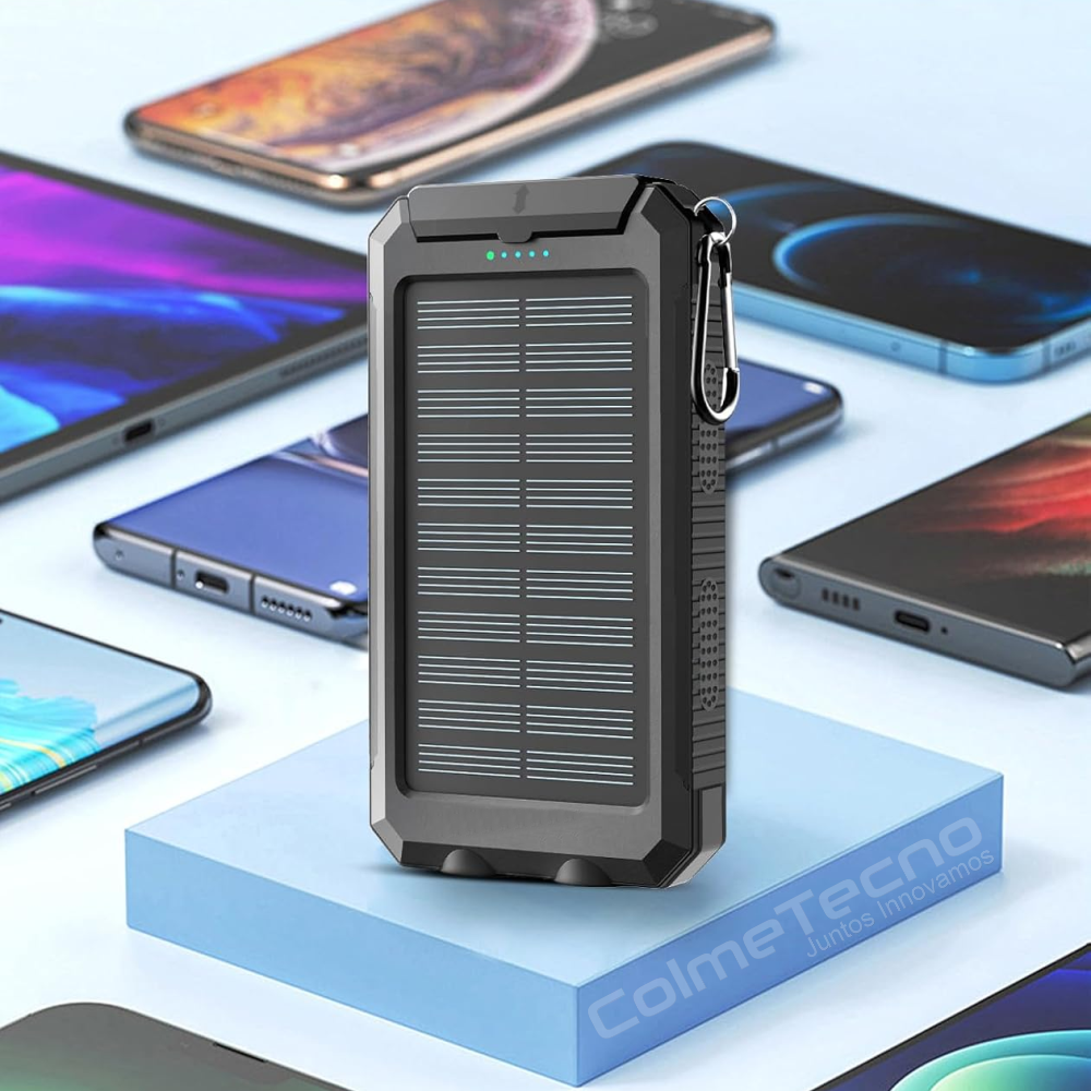 Power Bank Solar 16800mah Cargador Universal 2usb Brujula