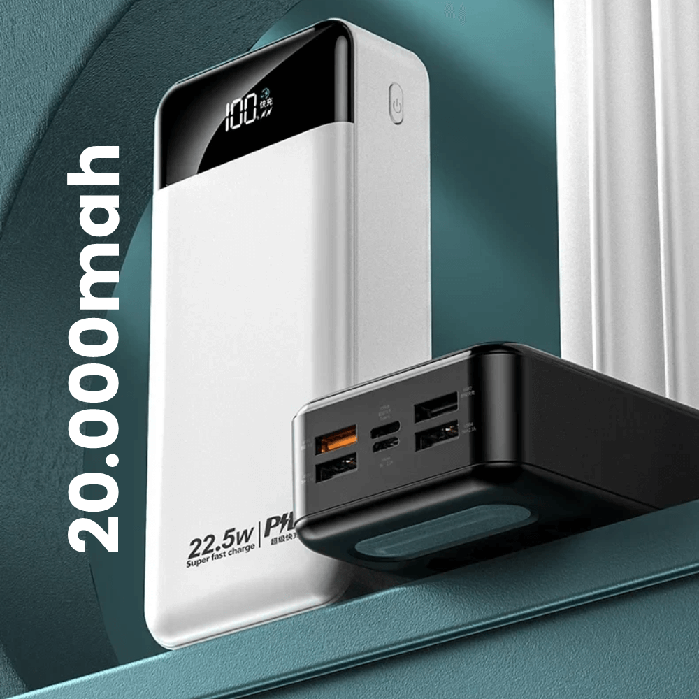 Power Bank Batería Portátil 22.5w Pd Carga Rápida 20000mah