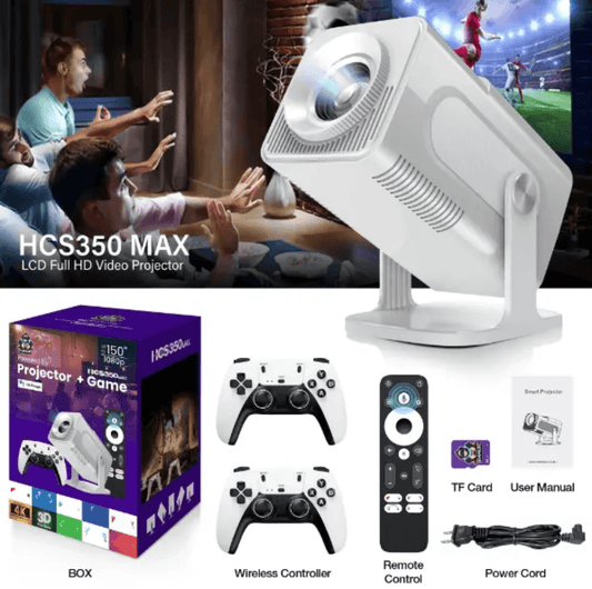 Proyector Smart Hcs350 Max Emulador Juegos Android 11 Bt5.0