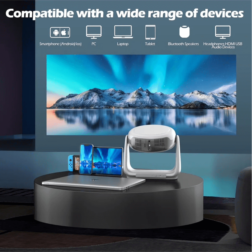 Proyector Video Beam 7000lm Auto Enfoque 4k Uhd Wifi 5g K1