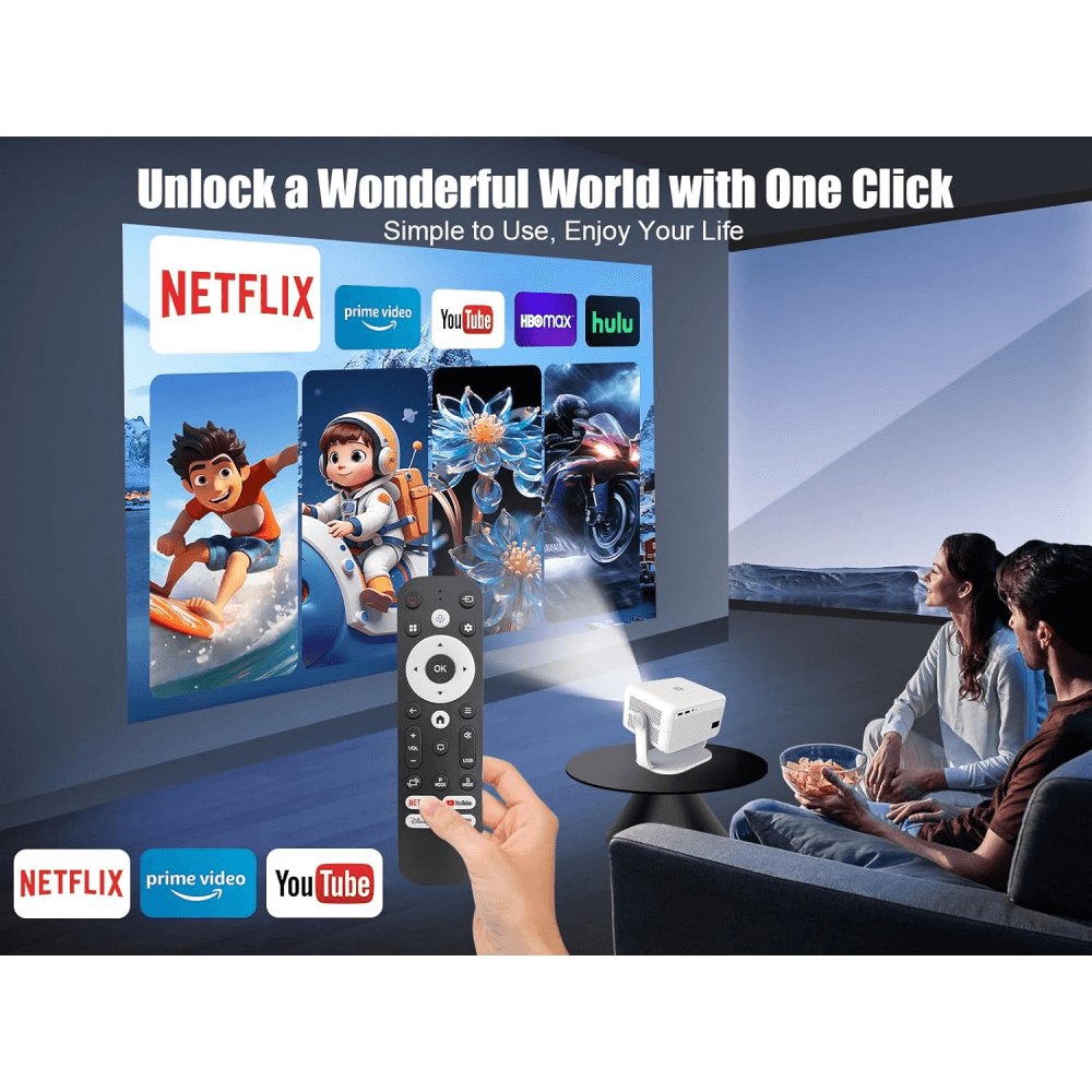 Proyector Smart 4k Auto Enfoque Wifi Bluetooth 400ansi L018