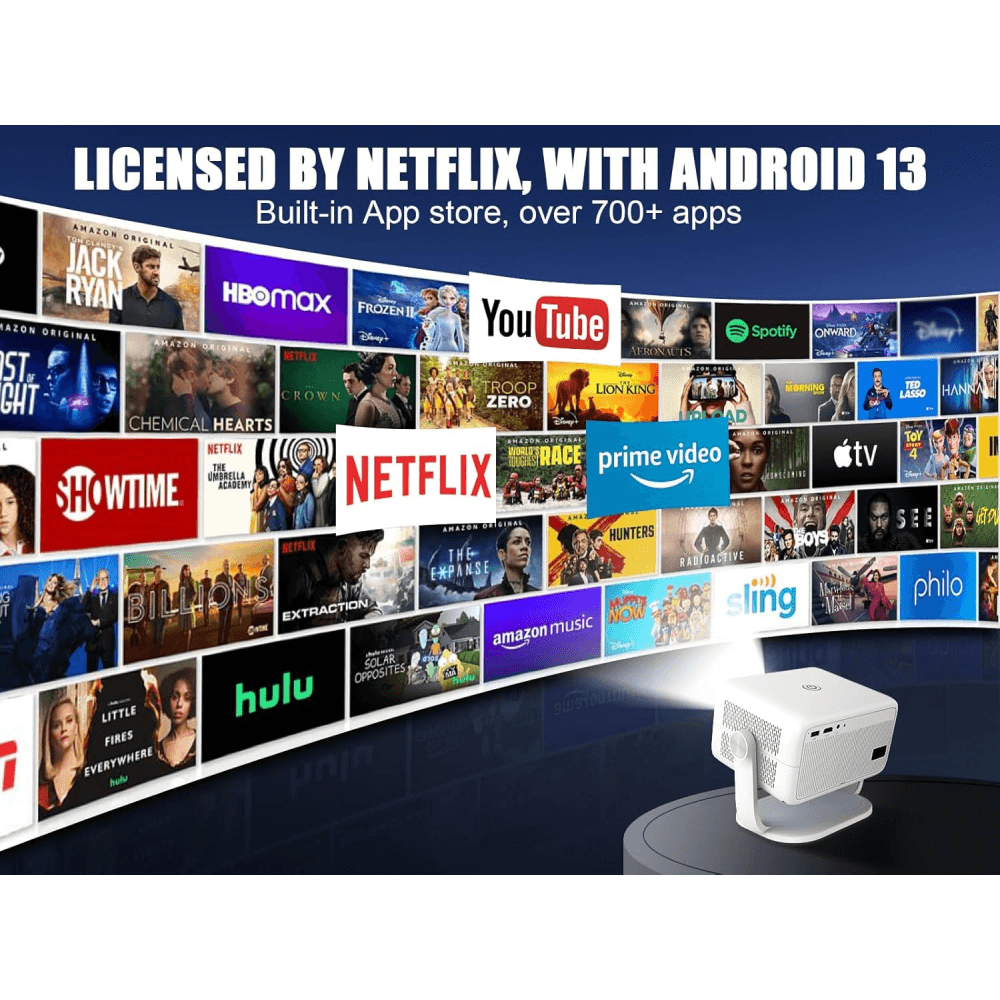 Proyector Smart 4k Auto Enfoque Wifi Bluetooth 400ansi L018